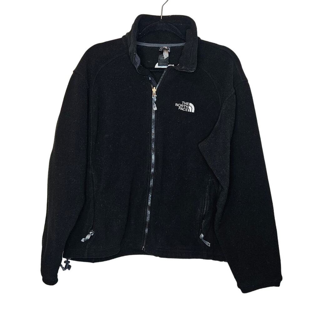 The North Face black fleece Mens sz medium full zip jacket